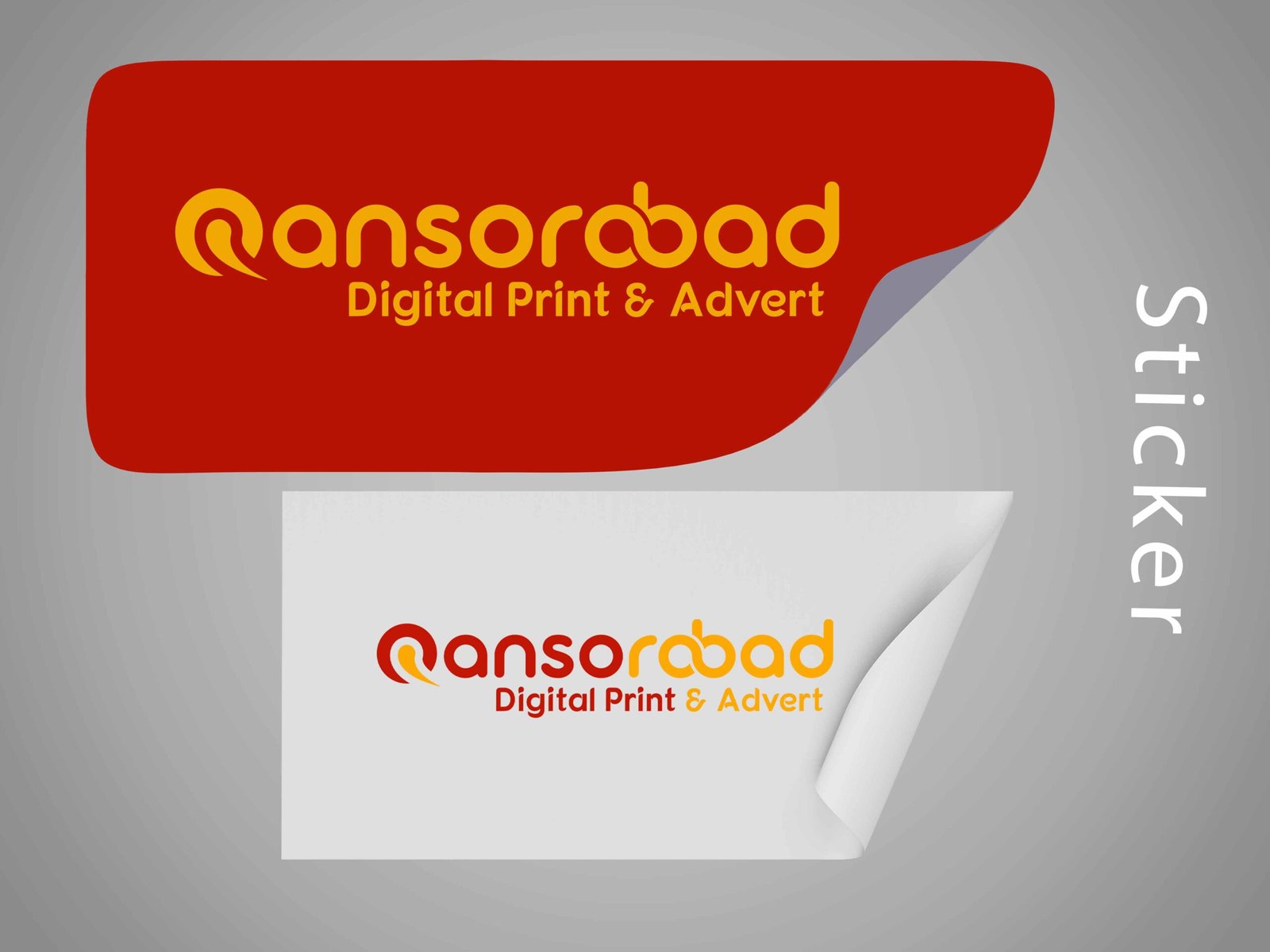 Qansorobad Sticker printing